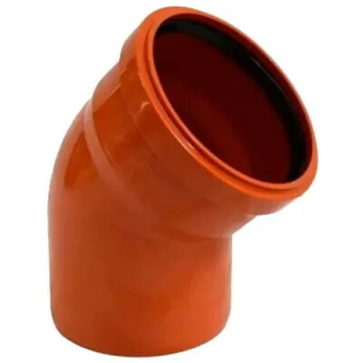 0122591  Коліно  (зовнішня каналізація)  ?250  45°  PVC (Ral 8023)  REDI s.p.a.