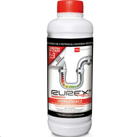 RUREX PRO Рідина для прочищення каналізаційних труб (12 шт)