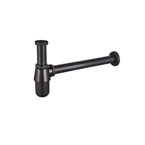 MIXXUS SIPHON-01 BLACK 1 1/4'' Сифон для раковини б/випуску (під дон.кл) б/ревіз (Кол.чорн)(25шт/ящ)