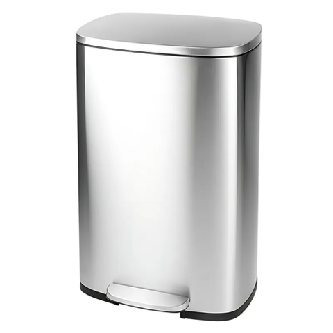 MIXXUS BEVEL-TC0112 SS COLOR Відро для сміття з плавним закриттям прямокутне 12л (кол.нерж) (4шт/ящ)