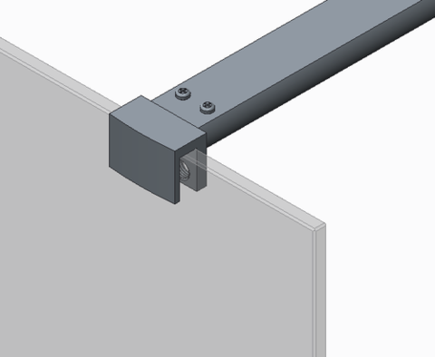 KOER SR SP01-90x200-TR-01 Душова перегородка Walk-In прозоре скло EASY CLEAN 8мм ХРОМ (1 шт/ящ)