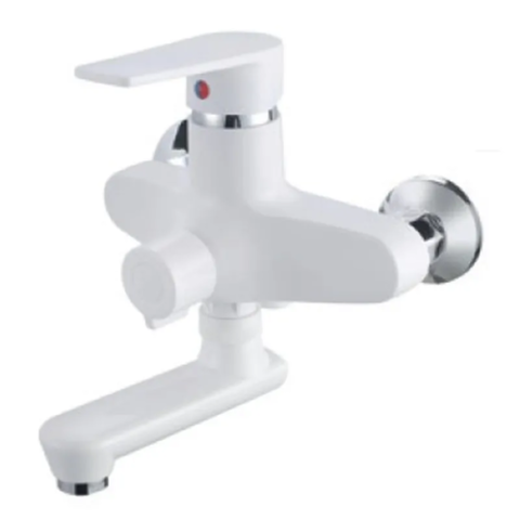 PLAMIX OSCAR-008 EURO SET WHITE (зі шлангом, лійкою та кронштейном) (24 шт/ящ)