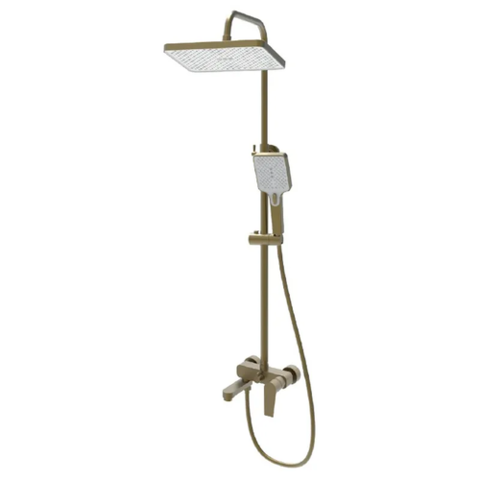 HAIBA MILANO 003-J BRUSHED GOLD Душова колона зі змішувачем (1 шт/ящ)