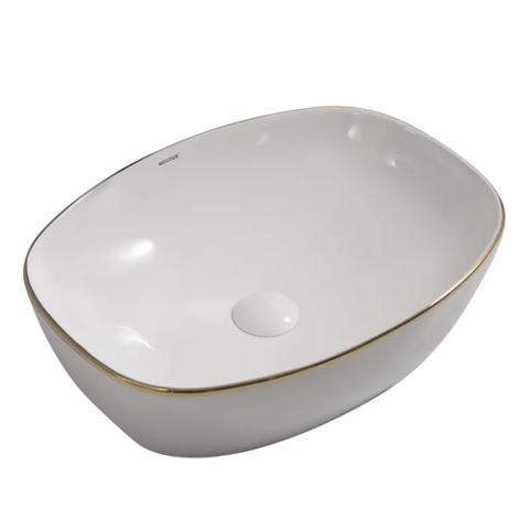 MIXXUS PREMIUM DIVERSE-0109 EDGE GOLD Раковина накладна 500х380х140mm (1 шт/ящ)