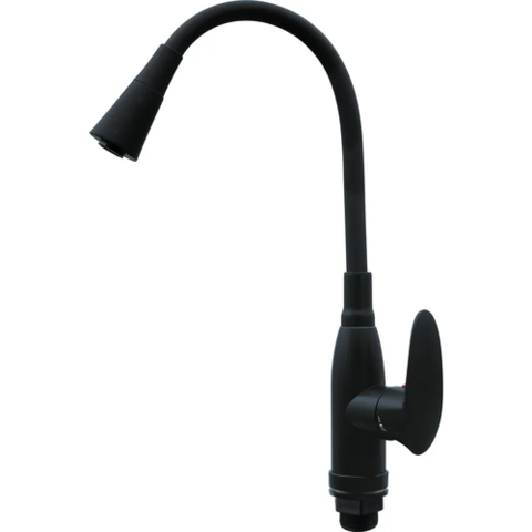 PLAMIX CEZAR-011-B SET MATTE BLACK REFL.BLACK Зміш. для кух. З СИЛІК.ВИЛ. (з підведенням) (20 шт/ящ)