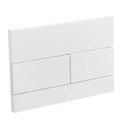 KOER KT-0603-03 Панель змиву 240x160x10mm пластикова, кнопка лінійна (колір БІЛИЙ) (10 шт/ящ)