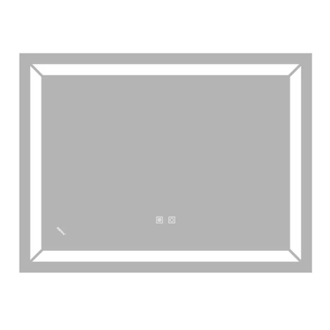 ZERIX KUBIX MR04-80x60-REVERSE Дзеркало з LED Touch, Anti-fog, димером, рег. яскр. (5 шт/ящ)