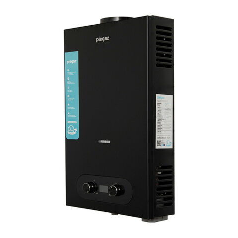 Piegaz Hermes BLACK  10 л Колонка газова димохідна Чорна Польща
