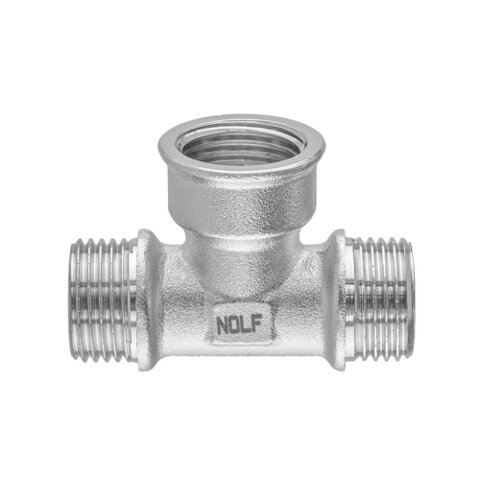 NOLF NFC.T06MFM-N-1/2"MFM Трійник НІКЕЛЬОВАНИЙ (80 шт/ящ)