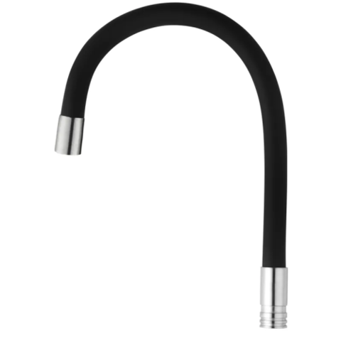 MIXXUS SPO-06.SUS REFL.BLACK Вилив силікон. для змішувача з нерж.ст. SUS304 (кол. чорний)(50 шт/ящ)
