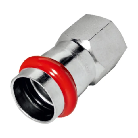 KOER KQ.A1806F Перехідник із внутрішньою різьбою PRESS-INOX AISI 304 18x1/2" (250 шт/ящ,10 шт/пакет)