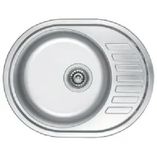 Мийки KRAFT Р 57*45*180 МАТ (0,8mm) вріз.Кепка мала ПРАВА