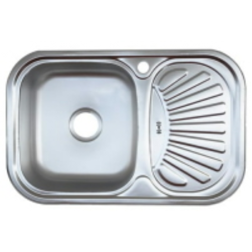 Мийки KRAFT Р750*490*160 ДЕК (0,6mm) вріз. ОВАЛЬ  Вел.