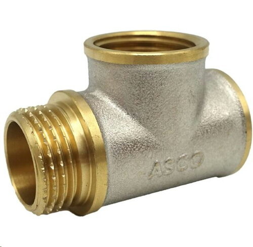 ASCO Трійник 1/2" ВВЗ нікель. з проточкою 1/100