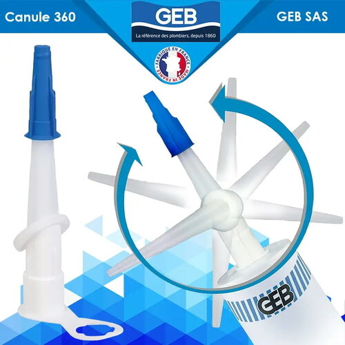 GEB SAS 131402 Насадка для тюбіка поворотна 360° (5 шт.) GEB