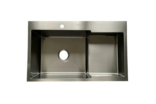 KRAFT Мийка Handmade HS7848 AL - B - BLACK - Ліва 780*480*230+корзина (2) ЧОРНА