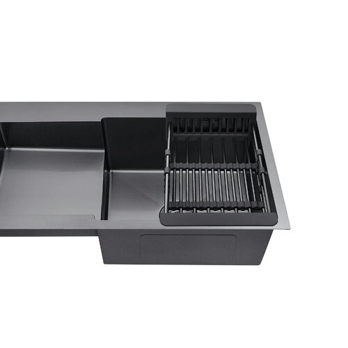KRAFT Мийка Handmade HS7848 AR - B - BLACK - Права 780*480*230+корзина (2) чорн.