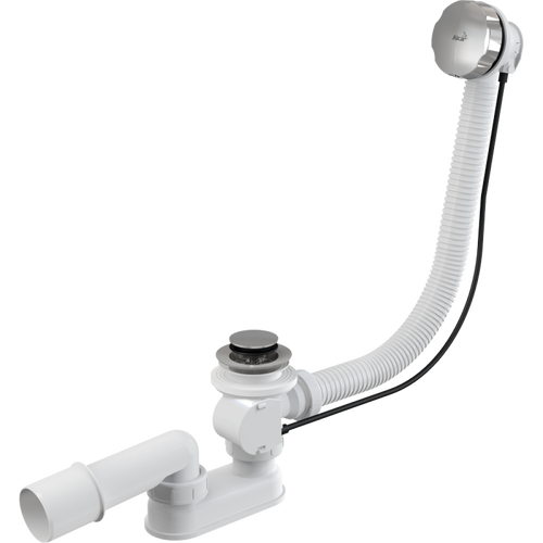 AlcaPlast A55K-100 Сифон для ванни автомат, хромований, 100cm