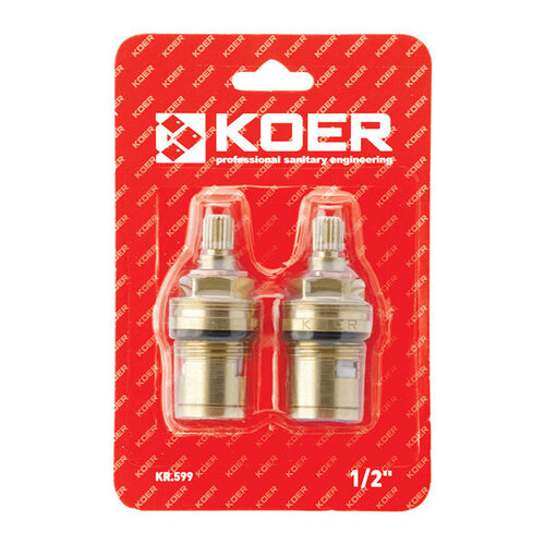 KOER KR-599 Кран-букси КОМПЛЕКТ кераміка MF-1/2"(2шт/Блістер)
