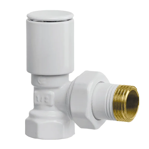 KOER KR.531.White - 1/2" Кран для рушникосушки кутовий  (ЦІНА ЗА 1 ШТ.)