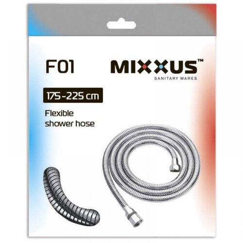 MIXXUS Шланг Chr.F01 розтяжний 175 - 225 см УПАКОВКА КОРОБКА