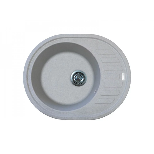 INOVITA OVUM 615x495x200 Св-Сірий - 09 Мийка кухонна гранітна  (Без сифона)