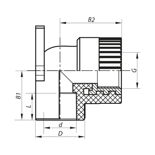 KOER K0123.PRO - 20x1/2F PPR Кут інсталяційний ВР (162 шт/ящ, 27 шт/пакет)