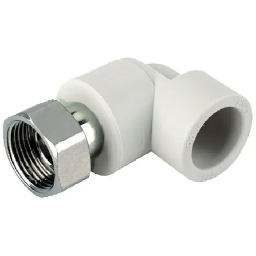 KOER K0145.PRO - 25x3/4F PPR Коліно з накидн. гайкою (180 шт/ящ, 30 шт/пакет)