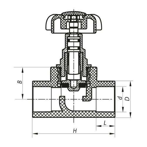 KOER K0185.PRO - 32 PPR Кран вентильний (48 шт/ящ)