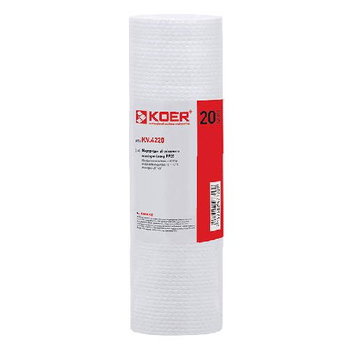 KOER KV.4220 PP20 4,5"x20"  Картридж поліпропіленовий BIG BLUE 20 ВЕЛИКИЙ