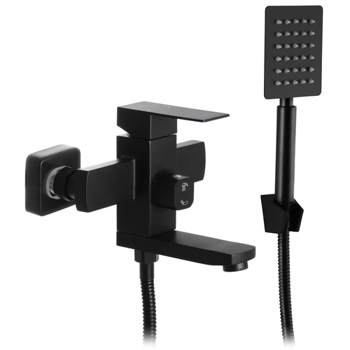 MIXXUS KUB-009 (EURO) BLACK Змішувач ванна квадрат. чорний ванна . SUS304