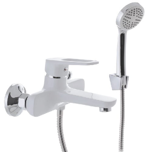 MIXXUS NEVADA 009 EURO (WHITE) Білий Змішувач для ванни з коротким виливом
