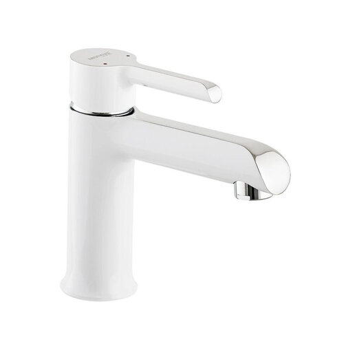 MIXXUS PREMIUM EDEM 001 (WHITE) Змішувач для умиваль. Білий + НІкель.