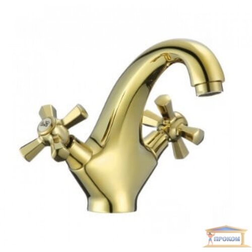 MIXXUS PREMIUM  RETRO GOLD -161 Змішувач для умивальника. Золотистий