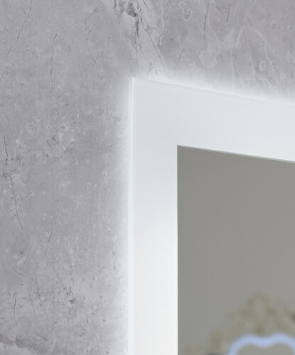 MIXXUS FLAT MR04-100x60 Дзеркало (годинник, LED-підсвічування, антизапотівання)
