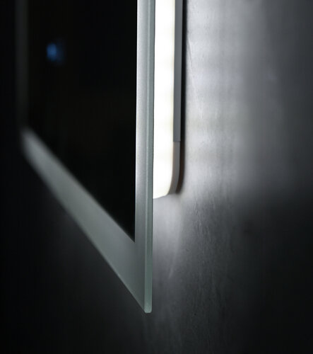 MIXXUS FLAT MR04-100x60 Дзеркало (годинник, LED-підсвічування, антизапотівання)