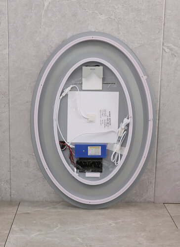 MIXXUS PLAIN MV02-50x70 Дзеркало (годинник, LED-підсвічування, антизапотівання)