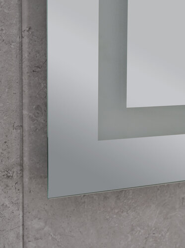 MIXXUS HARD MR06-50x80 Дзеркало (часи, LED-підсвічування, антизапотівання)