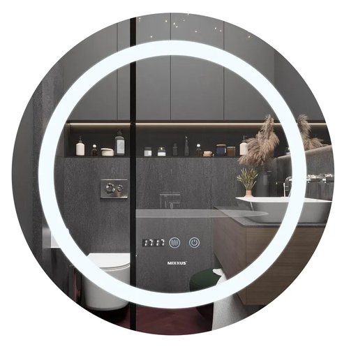 MIXXUS PLAIN MC02-60 Дзеркало (годинник, LED-підсвічування, антизапотівання