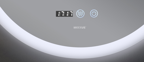 MIXXUS PLAIN MC10-60 Дзеркало (годинник, LED-підсвічування, антизапотівання)