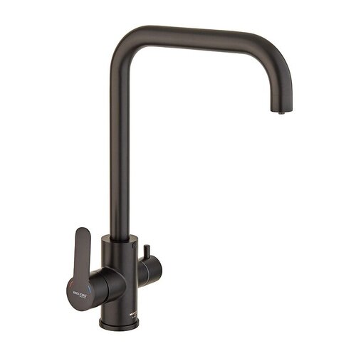 MIXXUS DAX-021-G BLACK Змішувач для кухні з нерж.ст. SUS304 з вих.для пит.води(кол.чорний)