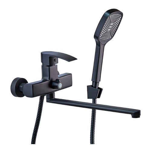 MIXXUS MAGNUM 006 (EURO) BLACK Змішувач для Ванни довгий Чорний