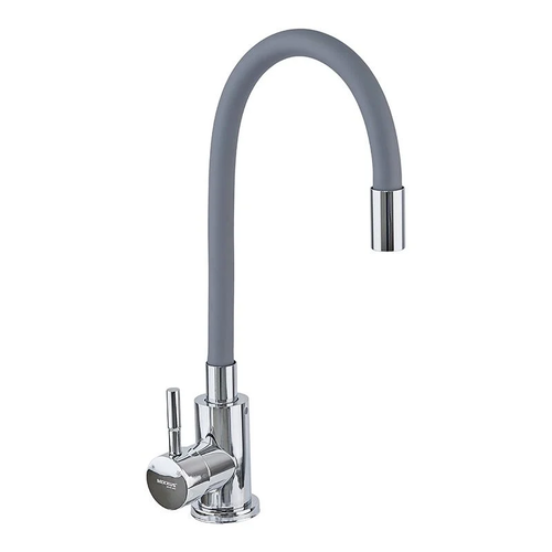 MIXXUS SUS-011 CHROME REFLECTOR GRAY Зміш. для кухні з силік. вил. з нерж. сталі (вил.сірий)