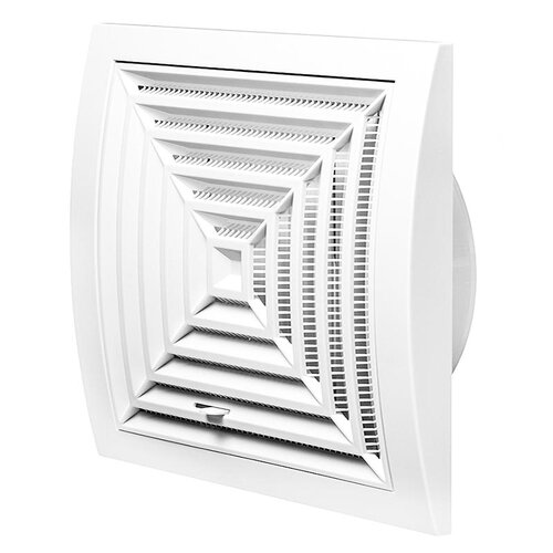 Решітка ND10GR пластикова, 148x153mm, O100mm, стельова, регульована