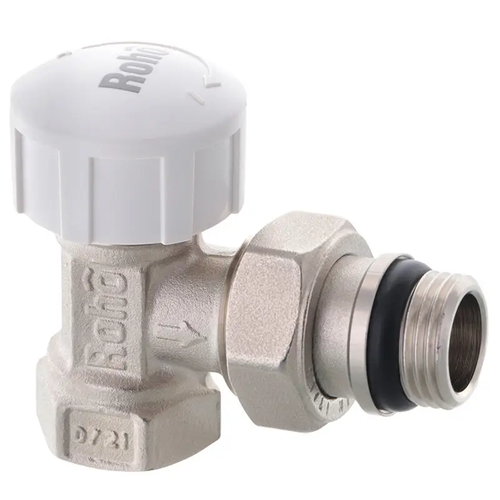 Roho R5151-050 - 1/2" Кран радиаторный Термостат. угловой (антипротечка) (24 шт/упак,