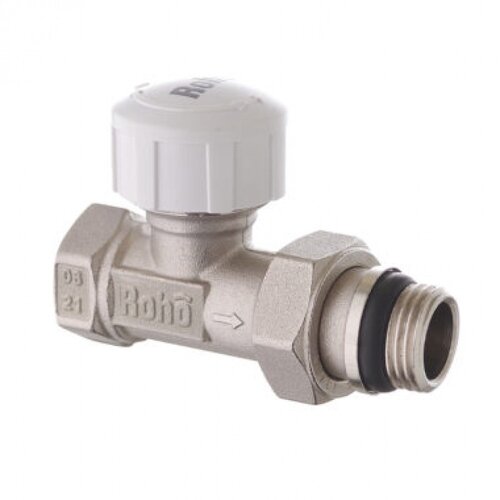 Roho R5161-050 - 1/2" Кран радіаторний Термостат. Прямий (антипротечка) 20шт/упак,