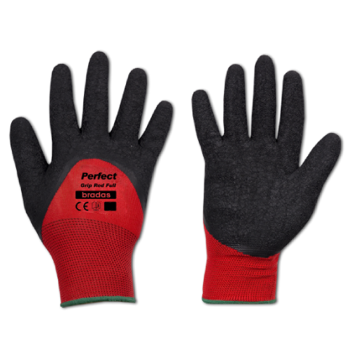 Рукавиці латекс "Bradas" PERFECT GRIP RED FULL (розмір 10) Арт.RWPGRDF10(12 шт у пачці)