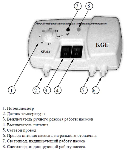 KG Elektronik SP-03 Автоматика  циркуляц. насоса