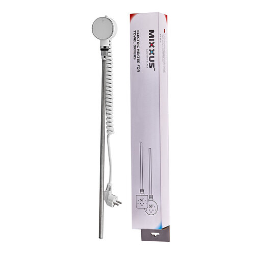 MIXXUS TEH-0103 WHITE Електричний ТЕН для сушарок рушників 300W (кол. білий) (20 шт/ящ)