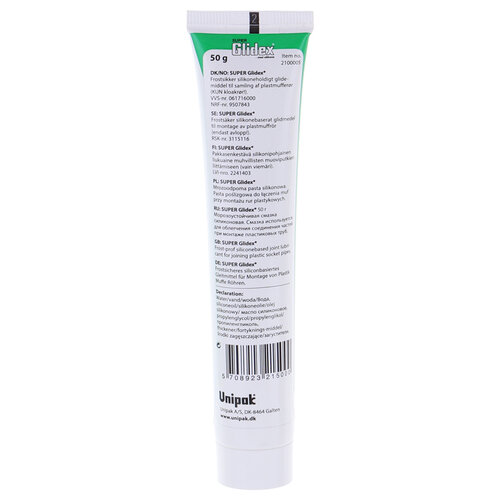UNIPAK Super Glidex 50г. в тюб.-Мастильна суміш на осн. силікону для складання каналіз. (72 шт/ящ)